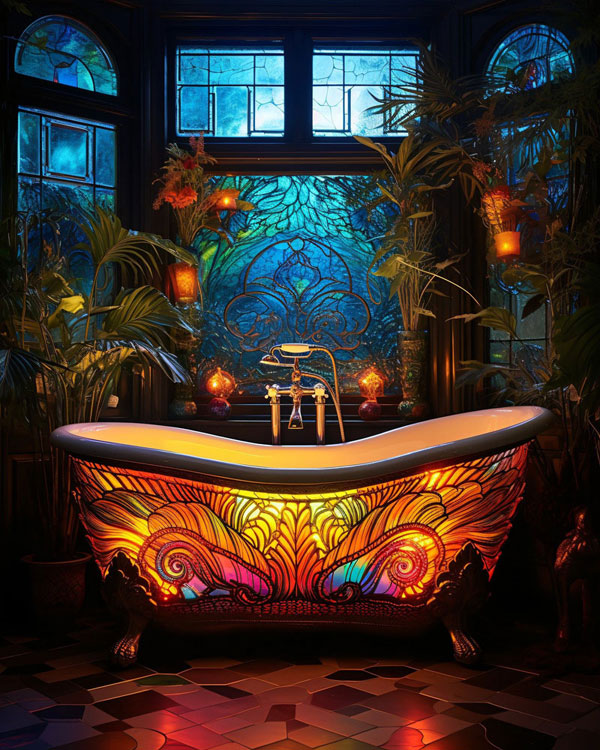 Beautiful bathtub