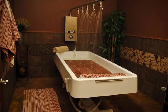 The Cascade Vichy Shower at the Lukarin Spa